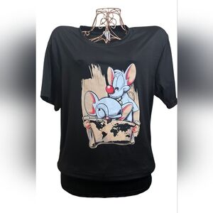 Black Cartoon Graphic Men's Tee